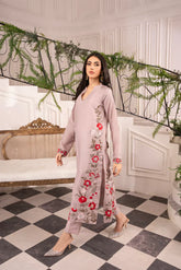 BATIK - 3PC LAWN EMBROIDERED SHIRT WITH CHIFFON TYE AND DYE DUPATTA AND TROUSER - HZG2160